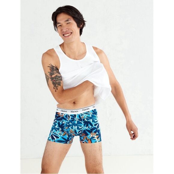 Underwear Trunks Boxer Briefs Moisture-Wicking Stretch Cotton 3-Pack Size 3XL - Picture 7 of 9